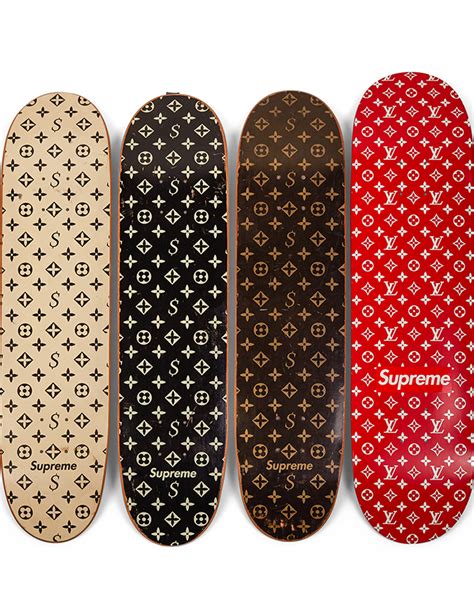 louis vuitton supreme skateboard deck